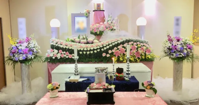 煌プラン(1日葬)の祭壇